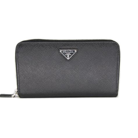 prada women's black coatprada zip wallet black